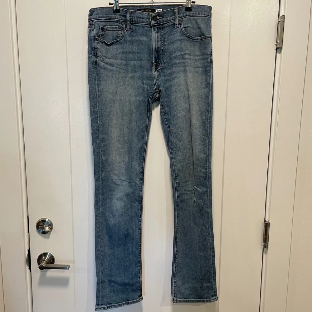 Abercrombie & Fitch Slim Straight Jeans Mens 32x34 Blue A&F Stretch Denim